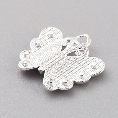 Alloy Enamel Pendants FIND-WH0417-27G-1