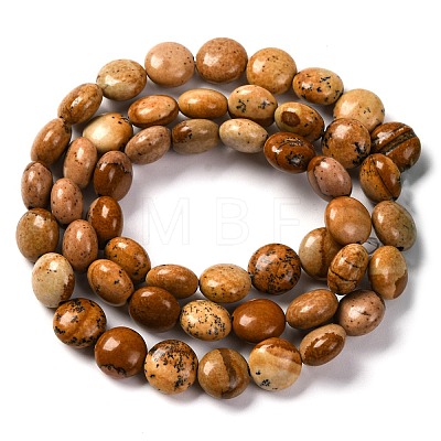 Natural Picture Jasper Beads Strands G-T047-A22-01-1