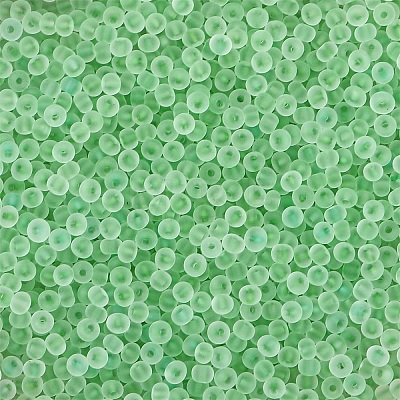 Frosted Colours Glass Seed Beads PW-WG88870-13-1