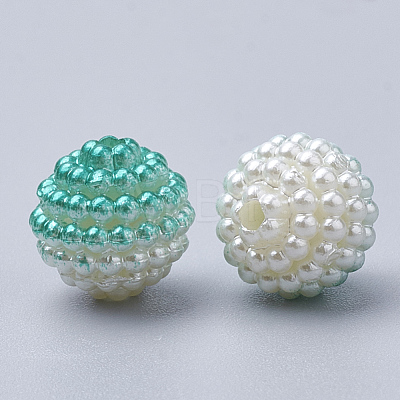 Imitation Pearl Acrylic Beads OACR-T004-10mm-04-1