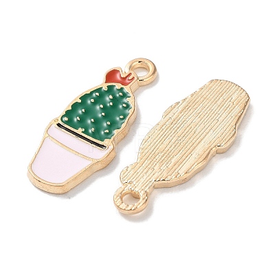 Alloy Enamel Pendants ENAM-O001-04C-G-1