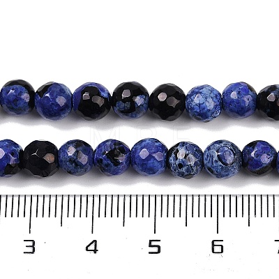 Natural Fire Crackle Agate Beads Strands G-C082-A01-32-1