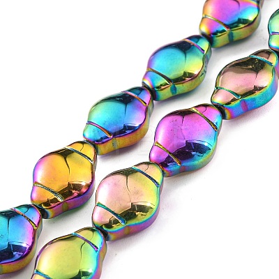Electroplate Glass Beads Strands EGLA-G037-12A-1