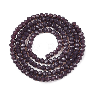 Opaque Solid Color Imitation Jade Glass Beads Strands EGLA-A044-P2mm-D11-1