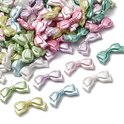 Pearlized Opaque Acrylic Beads X-OACR-S072-03C-1