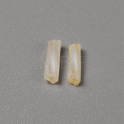 Opaque Colours Glass Twist Bugle Beads GLAA-WH0039-08D-1