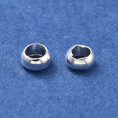 Brass Crimp Beads KK-S509-02S-1