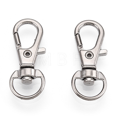 Alloy Swivel Lobster Claw Clasps X-FIND-T069-01A-P-1