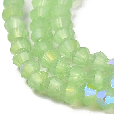 Imitation Jade Electroplate Glass Beads Strands EGLA-A039-J4mm-L01-1