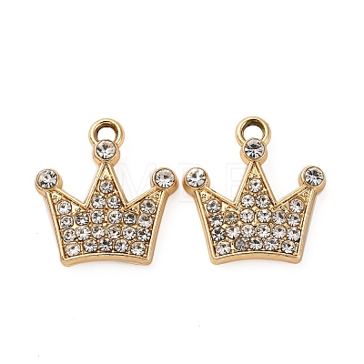 Alloy Rhinestone Pendants PALLOY-S052-03G-A-1