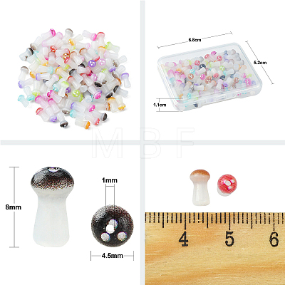 100Pcs Opaque Glass Beads GLAA-CJ0002-01-1