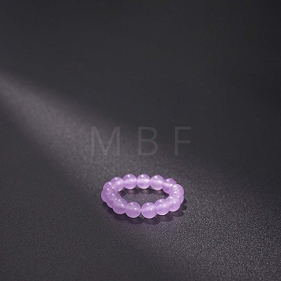 Natural Jade Stretchy Finger Rings FS-WG01730-40-1