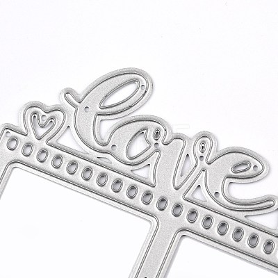Word Love You Carbon Steel Cutting Dies Stencils X-DIY-R079-052-1