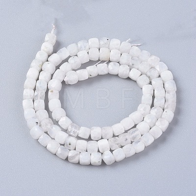 Natural Rainbow Moonstone Beads Strands G-L537-005A-1