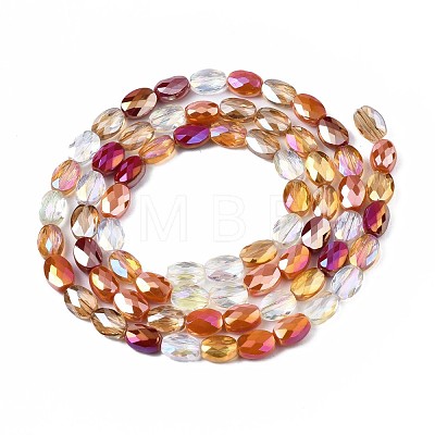 Electroplate Glass Beads Strands EGLA-S194-17B-1