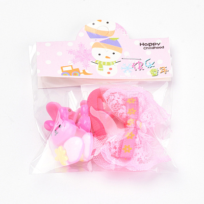 Lovely Bunny Kids Hair Accessories Sets OHAR-S193-05-1
