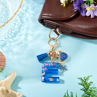 Star Resin & Shell Keychains KEYC-TAC00087-01E-1