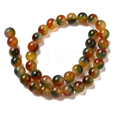 Natural Dyed White Jade Beads Strands G-M402-C04-26-1