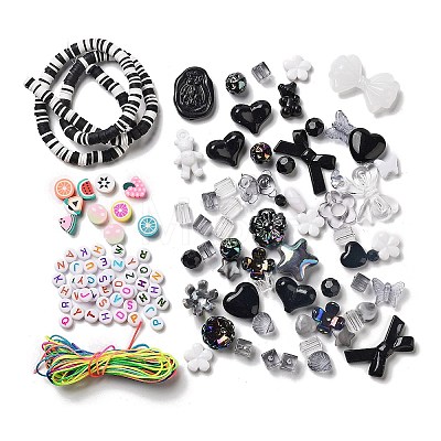 DIY Candy Color Beaded Pendant Decoration Making Kits DIY-P081-B03-1