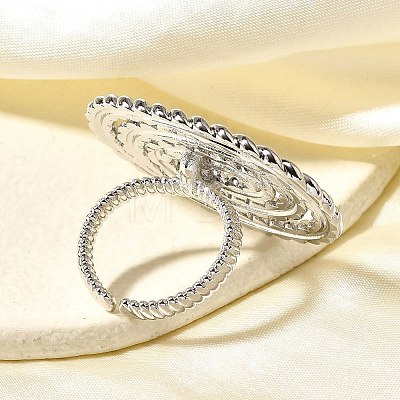 Brass Cuff Rings for Women RJEW-Q008-03P-1