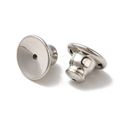 Rack Plating Brass Ear Nuts KK-G480-06P-1