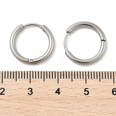 Tarnish Resistant 304 Stainless Steel Hoop Earrings EJEW-P177-P-08-1
