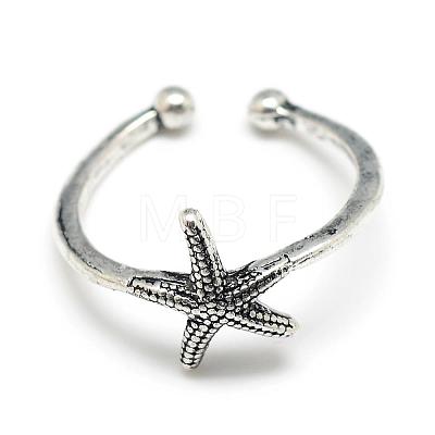 Adjustable Alloy Cuff Finger Rings RJEW-S038-039-1