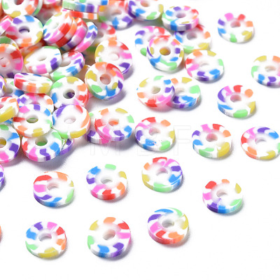Eco-Friendly Handmade Polymer Clay Beads CLAY-S095-A004-1