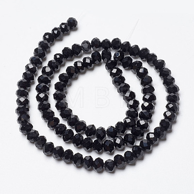 Opaque Solid Color Imitation Jade Glass Beads Strands EGLA-A044-P4mm-D18-1