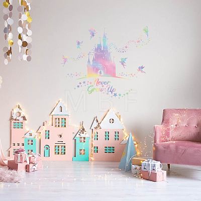 Translucent PVC Self Adhesive Wall Stickers STIC-WH0016-004-1
