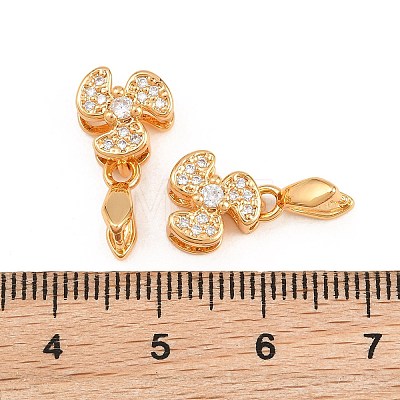 SHEGRACE Brass Micro Pave Cubic Zirconia Ice Pick Pinch Bails XGRQ5K291-828G-1