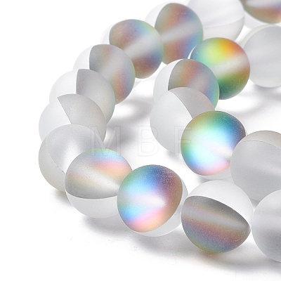 Synthetic Moonstone Beads Strands G-E573-01C-14-1
