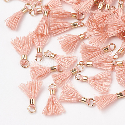 Polycotton(Polyester Cotton) Tassel Pendant Decorations FIND-S275-26G-1