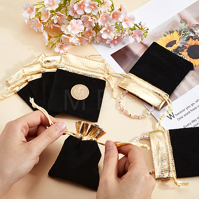 Rectangle Velvet Jewelry Pouches Bags TP-BBC0001-09A-03-1