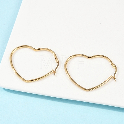 201 Stainless Steel Hoop Earrings EJEW-A052-12A-1