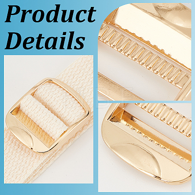 10Pcs Rectangle Alloy Buckles FIND-CY0002-23LG-1