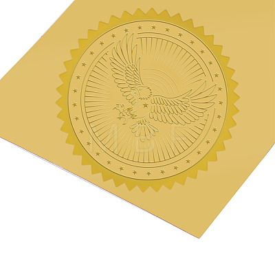 Self Adhesive Gold Foil Embossed Stickers DIY-WH0211-009-1
