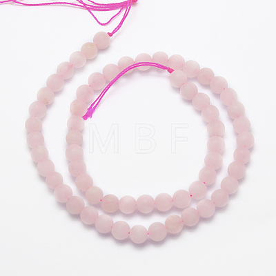 Natural Rose Quartz Beads Strands X-G-K194-8mm-06-1