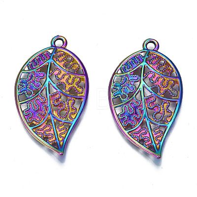 Rainbow Color Alloy Pendants PALLOY-N156-188-NR-1