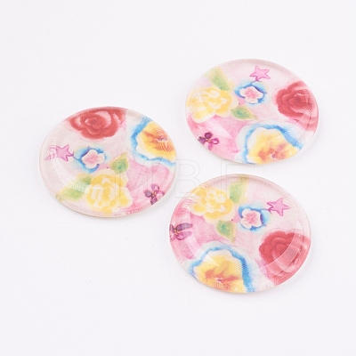 Tempered Glass Cabochons GGLA-33D-11-1