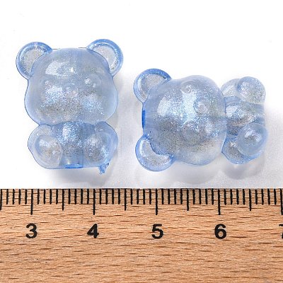 Luminous Transparent Acrylic Beads OACR-G033-06D-02-1