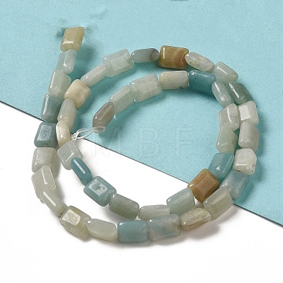 Natural Flower Amazonite Beads Strands G-G085-A09-01-1