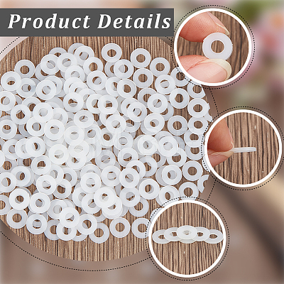 200Pcs Nylon Gaskets FIND-GF0009-37A-1