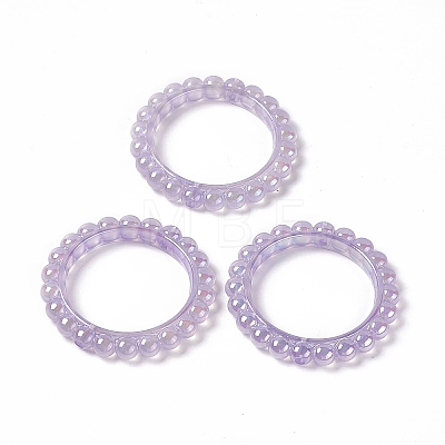 UV Plating Opaque Acrylic Beads Frames PACR-M003-03D-1