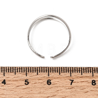 304 Stainless Steel Cuff Open Rings RJEW-P188-02F-P-1