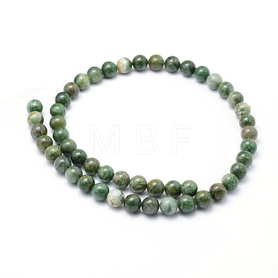 Natural African Jade Beads Strands G-P326-12-8mm-1