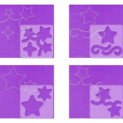 Acrylic Earring Handwork Template TOOL-WH0152-012-1