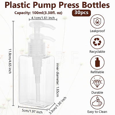 Plastic Pump Press Bottles AJEW-WH0471-116B-1