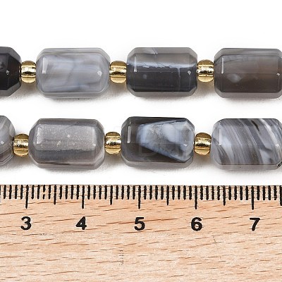 Natural Botswana Agate Beads Strands G-P611-A01-01-1