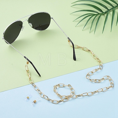 Aluminium Cable Chains/Paperclip Chains Eyeglasses Chains AJEW-EH00011-1